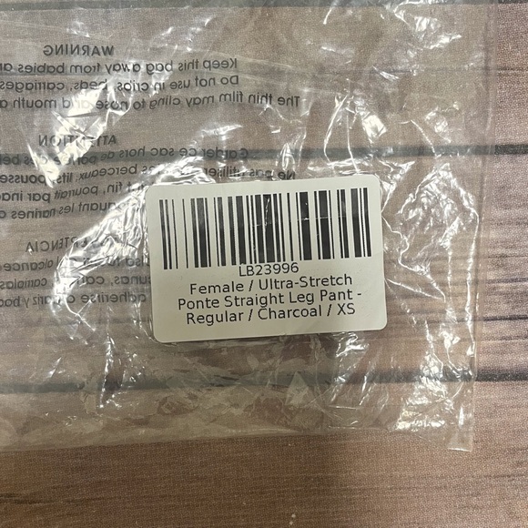 Quince Charcoal Gray Ponte Straight Leg Pull On Leggings Ankle Pants NWOT XS - Picture 7 of 10